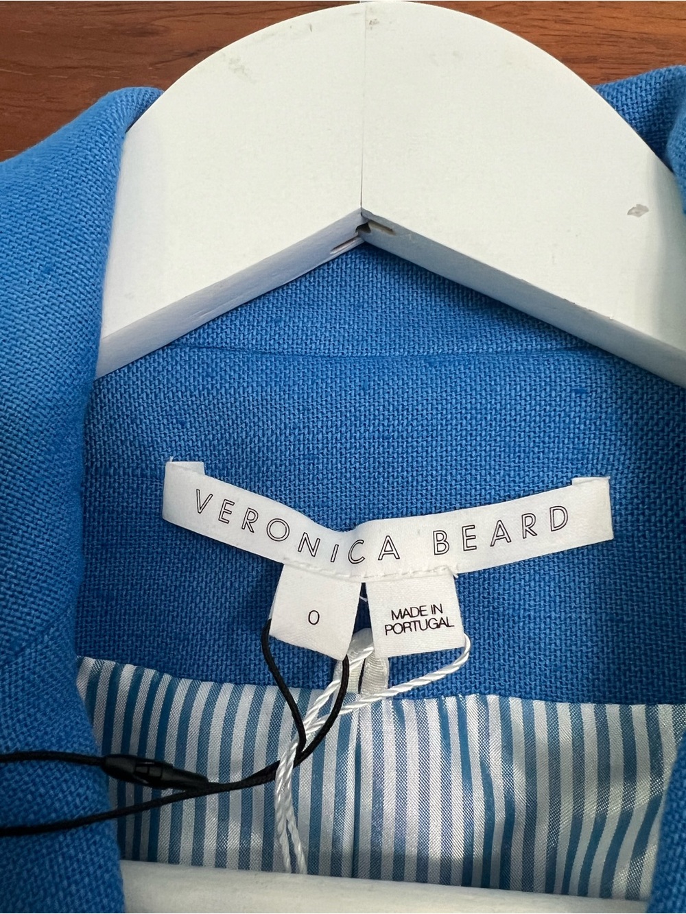 Veronica Beard Azure Blue Miller Dickey Double-Breasted blazer - Picture 13 of 14